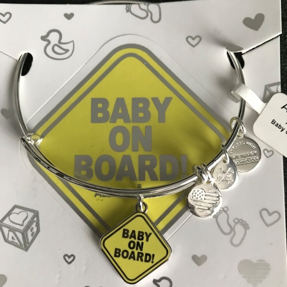 Alex and Ani Expandable Wire Bracelet Baby On Board NWT - Picture 8 of 13